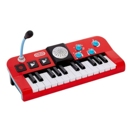 Little Tikes Kids' My Real Jam Keyboard with Microphone and Keyboard Case - Red