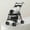 1pc-Grey, variant on Teddy Bear Style Lightweight Foldable Pet Stroller, Portable Outdoor Travel Carrier Cart Suitable for Small Cats Dogs Small Pets Walking Trip