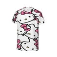 thumbnail image 3 of Boys Girls Hello Kitty Shirt Graphic T-Shirt Crewneck Short Sleeve 3d Colorful Tops Tees, 3 of 6
