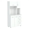 thumbnail image 1 of Inval Armoire de Rangement de Cuisine Blanche, 1 of 9