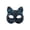A001- Blue, variant on Blue Masquerade Mask for Women 7 Inch Glitter Floral Half Face Mask, Mardi Gras Accessory for Halloween Party and Masquerade Party, 1 Pack