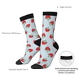 thumbnail image 4 of Fuzoiu Hand Drawn Strawberry Print Athletic Crew Socks for Men & Women,Casual Crew Socks,Above Ankle Crew Socks for Business, Casual, 4 of 6