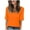 Orange#1, variant on Fartey Womens Tops 2025 V Neck Short Sleeve T Shirts Casual Basic Vacatiom Blouses Loose Fitted Tunic Tops Fashion Solid Color T Shirts Red S