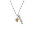 thumbnail image 2 of Delight Jewelry Two-tone Love Hope Faith Believe Spinner Silvertone Always My Mother Bar Charm Necklace, 23", 2 of 4