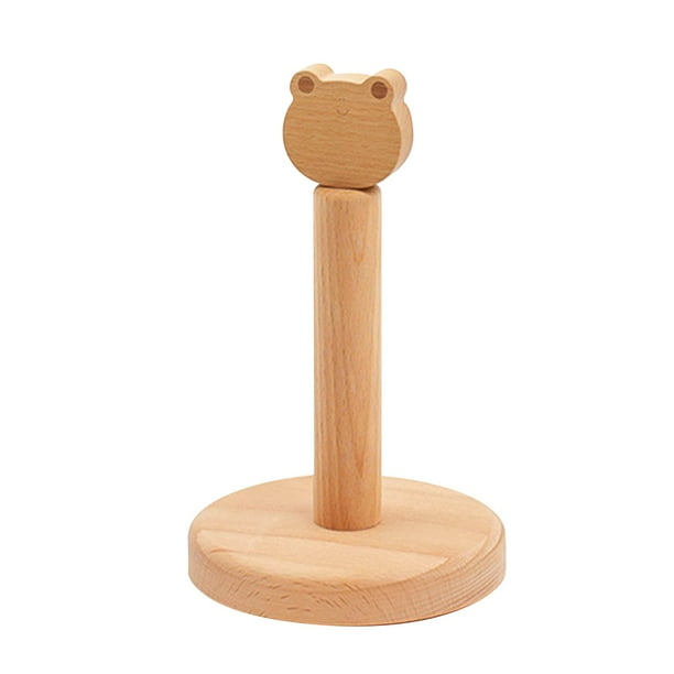 Portarrollos de papel, dispensador de toallas, práctico soporte para servilletas de papel, tejido rústico Patrón de rana