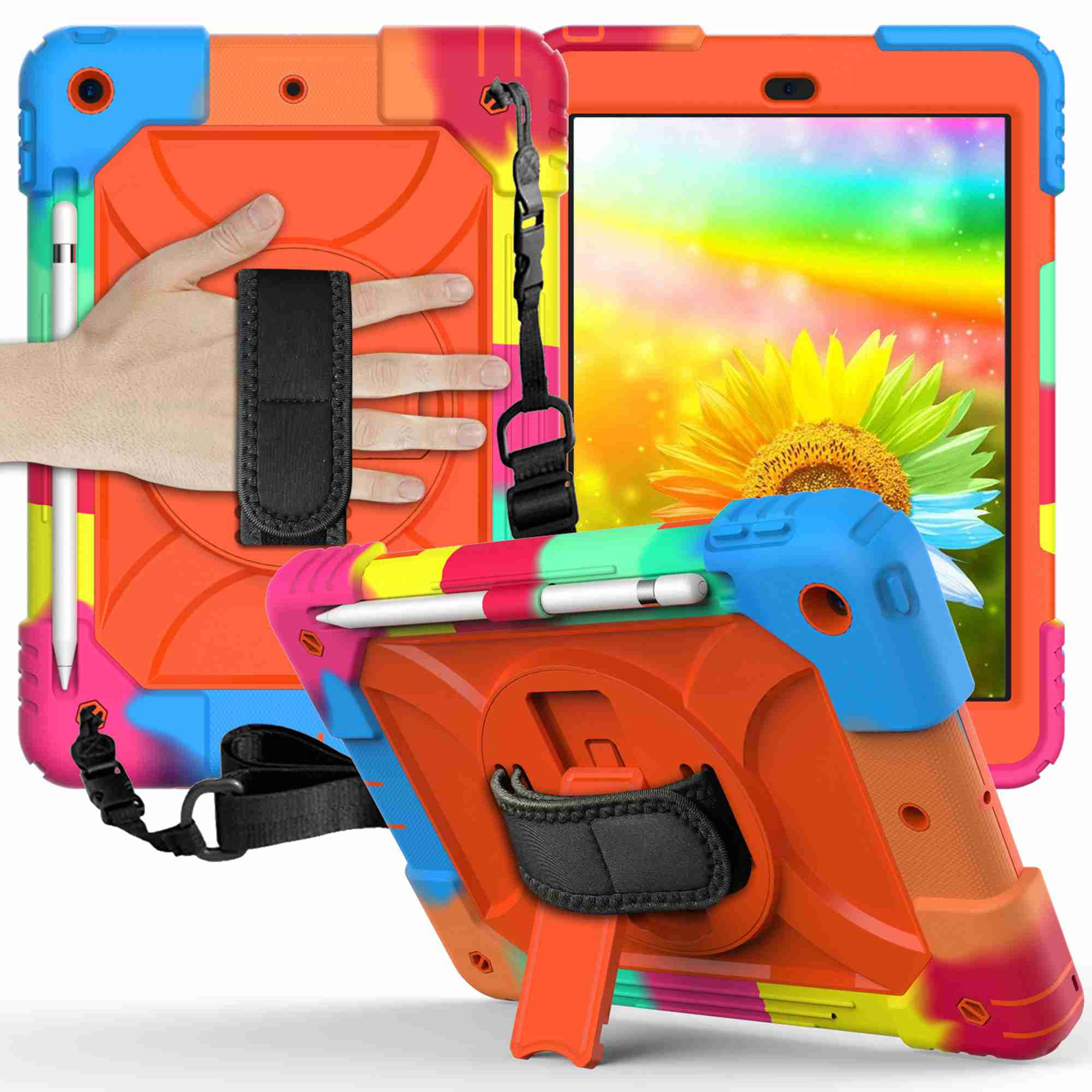 Dteck Case For iPad 10.2 8th (2020) / iPad 7th Gen (2019) Heavy Duty