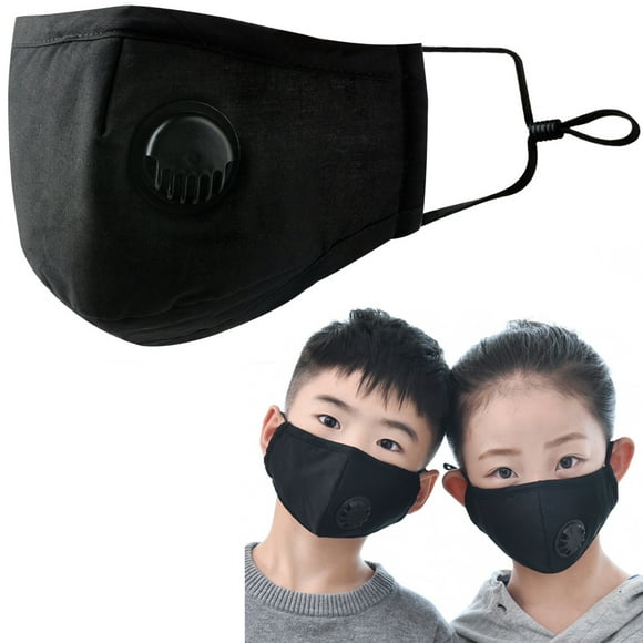 Dinheiro Kids Face Mask Reusable Black Exercise Adjustable Breathable Comfort Washable Sport Boy Girl Masks for Home Outdoors School