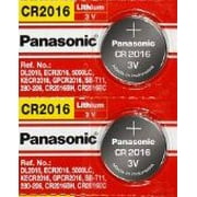 Panasonic CR2016 3V Lithium Coin Battery - 2 Pack   FREE SHIPPING!