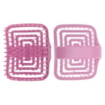 thumbnail image 4 of Unique Bargains 1 Pc Square Hollow Hair Shampoo Brush for Head Massage 3.74"x3.07"x2.56" Pink, 4 of 6