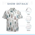 thumbnail image 7 of High Quality Hawaiian Shirts for Men Short Sleeve Aloha Beach Shirt Floral Summer Casual Button Down Shirts Blouses P8CD45, 7 of 7