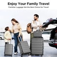 thumbnail image 5 of 4 Piece Hardside Luggage Suitcase Set with 360° Double Spinner Wheels Integrated TSA Lock ABS Hardshell Luggage for Travel Trips Business, 5 of 10