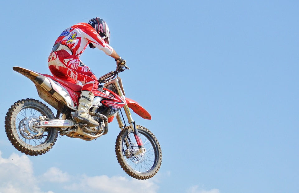 MOTOCROSS DIRT BIKE JUMP SPORT PHOTO ART PRINT POSTER 24/"x13/" 030