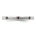 thumbnail image 5 of Auriga Fine Jewelry 925 Sterling Silver Garnet Ring for Women Size 8, 5 of 6