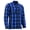 Blue, variant on Grindstone Grey Men’s Flannel Shirt is crafted from cotton and micro-mesh inner lining, making it comfortable for everyday wear or extended rides