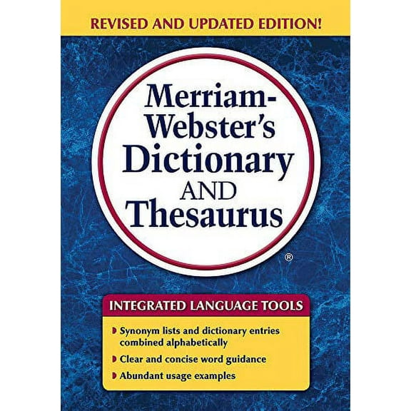 Pre-Owned Merriam-Webster's Dictionary and Thesaurus Paperback
