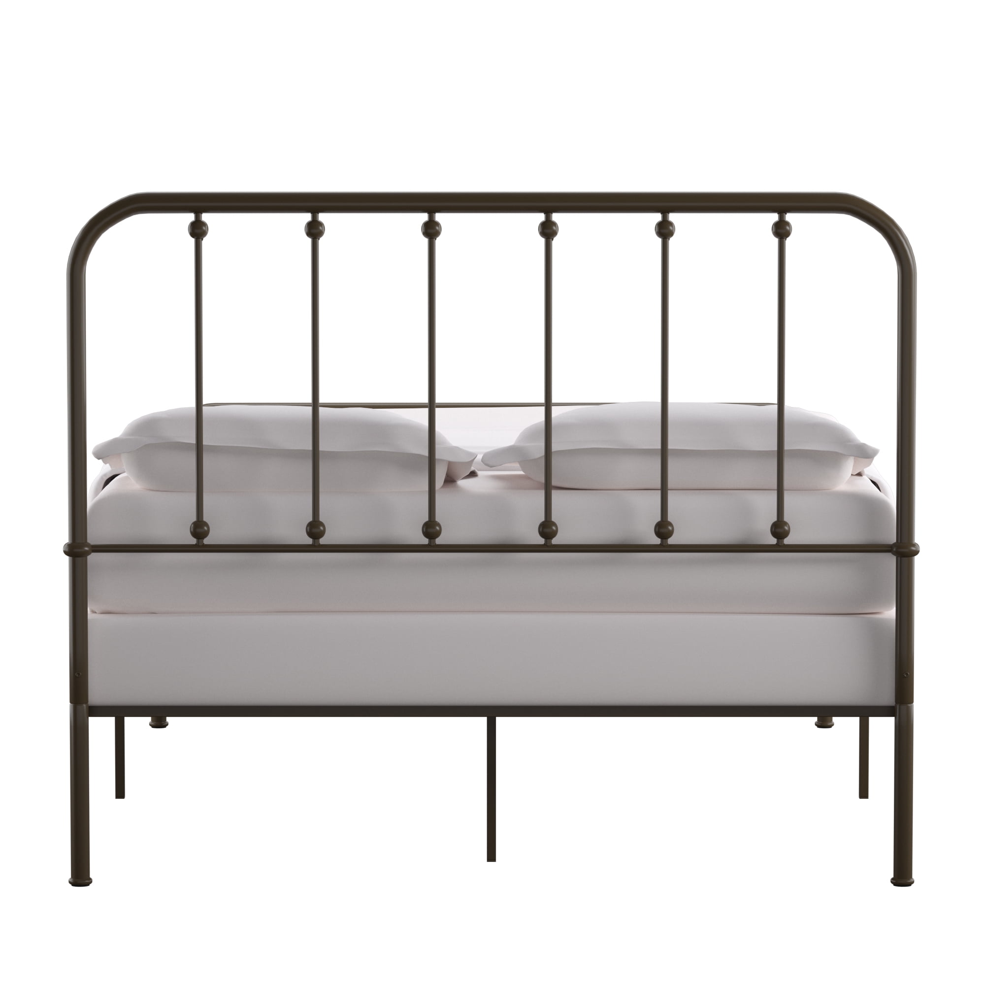 Weston Home Montgomery Spindle Metal Platform Full Bed, Antique Dark Bronze
