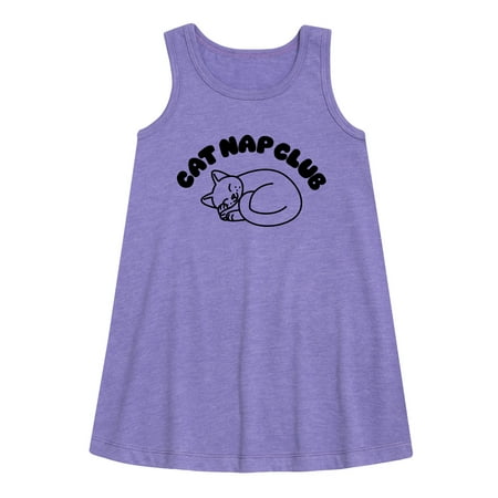 

Instant Message - Cat Nap Club - Toddler and Youth Girls A-line Dress