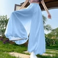 thumbnail image 6 of Qulqfy Women's Harem Pants High Waist Lantern Wide Leg Pants Blue Fall Casual Trousers for Women XL, 6 of 9