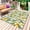 Green, variant on Lemon Leaves Outdoor Rug 6x9 Ft - Reversible Patio Rug Outdoor Camping Rugs, Yellow Vertical Stripes Spring Flowers Washable Indoor Outdoor Area Rugs, Non-Slip Outdoor Carpet Runner for Deck/Porch