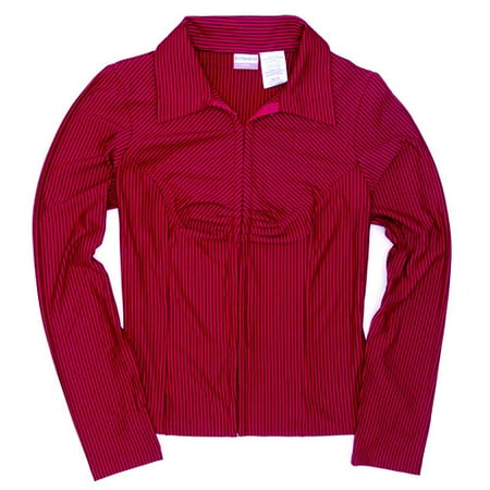 No Boundaries - Juniors Silky Stripe Top