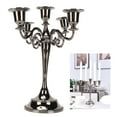 thumbnail image 4 of Metal Candelabra, 5 Arms Elegant Widely Used Stable Base Taper Candle Holder  For Party, 4 of 8