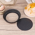 thumbnail image 3 of Non-Stick Pizza Pan with Holes Round Baking Tart Mould Removable Bottom Pie Tray (Small, 5inch), 3 of 8