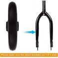 thumbnail image 3 of 4 Pcs Walker Wheels Replacement, 6 Inch Solid Wheelchair Front Wheels, Anti-Slip, 3 of 4