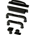 thumbnail image 2 of Liberty P28197K-FB 4" Ironcraft Pull w/ Backplate Cabinet Pull Matte Black 5 Pk, 2 of 6