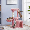 thumbnail image 2 of Alden Design 34.5" H Cat Tree Tower with Condo and Perches, Pink, 2 of 9