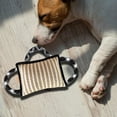 thumbnail image 3 of Durable Pillow Tug Toy with 3 Handles Interactive Tug of War Puppy Toy Training Trainer Biting for Small Medium Large Dogs , Black, 3 of 8