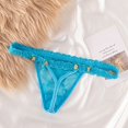 thumbnail image 2 of DIY Metal Rhinestone Letter Thong For Women's Sexy And Lace Underwear Custom plus Size Panties for Women 2x Lace Panties L Seamless Bikini Glow in The Dark Lingerie on Clearance One Size Blue, 2 of 3
