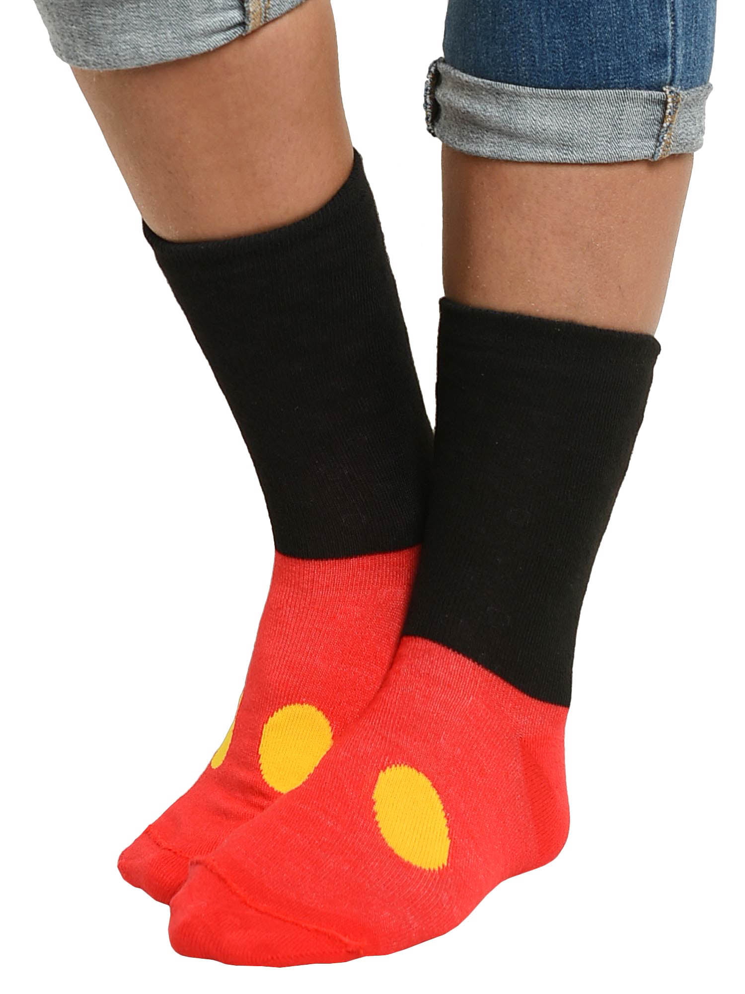 Disney Parks Mickey Mouse Body Parts Adult Socks New with Tags