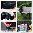 thumbnail image 4 of Double Camping Chair,2 Person Camping Chair Oversized Folding Loveseat,Heavy Duty Camping Couch & Outdoor Sofa with Cup Holders, Black, 4 of 8