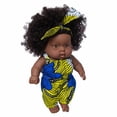 thumbnail image 4 of Fiudx Ofertas Flash Artículos En Oferta Black Black Baby Lindo Juguete Para Bebé De Vinilo Negro Rizado De 8 Pulgadas, 4 of 7