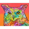 thumbnail image 2 of Dean Russo Collection 32x26 Gold Ornate Wood Framed with Double Matting Museum Art Print Titled - Red Owl, 2 of 4