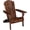 Carbonized, variant on PEXMOR Folding Adirondack Chair, Wood Accent Fire Pit Chair, Outdoor Patio Lounge
