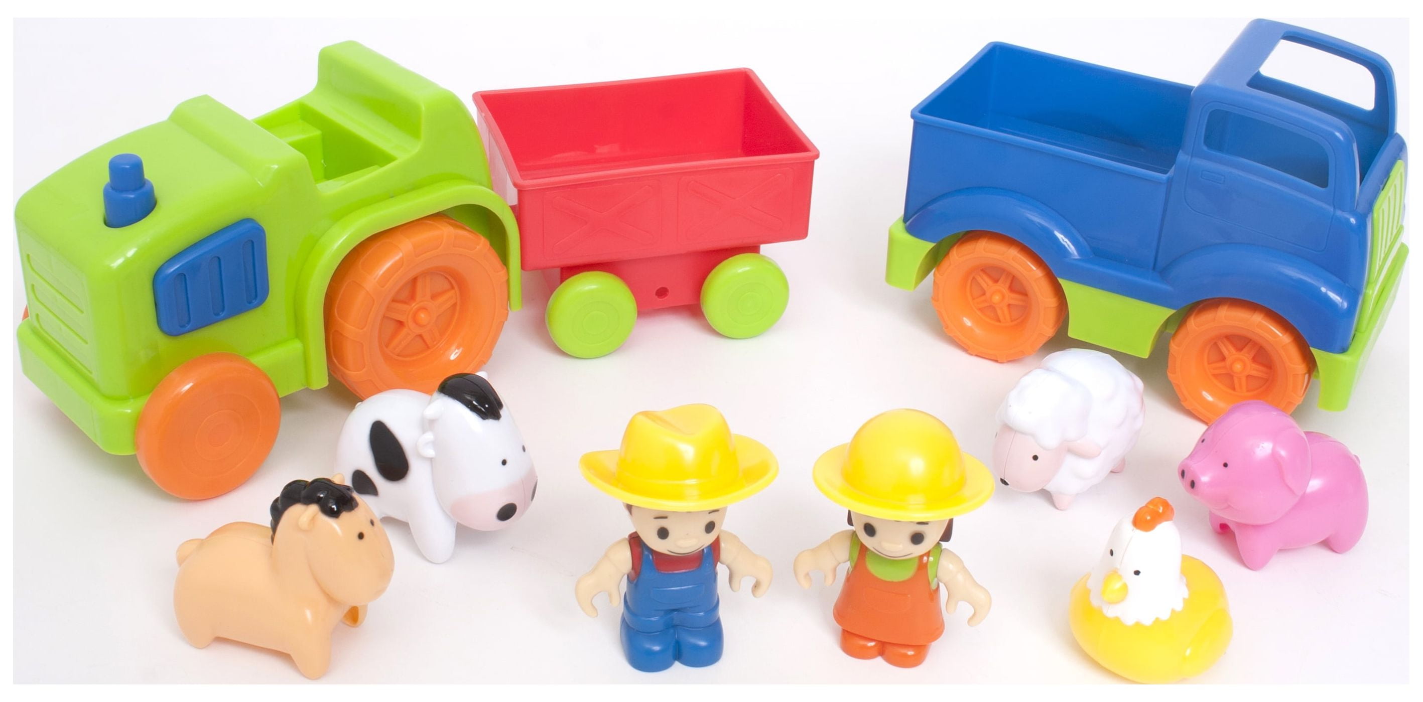 Kid Connection Farm House Play Set with Animals - Lights Up with Sound,35 Pieces