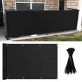 thumbnail image 1 of JUNWELL Écran d'Intimité pour Balcon Protection UV Filet d'Ombrage Robuste pour Clôture Couverture pour Terrasse Patio Véranda Terrasse Extérieur Cour Arrière Écran 90 % 3 x 16 Pi Gris, 1 of 8