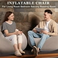 thumbnail image 5 of 2 Pcs Bean Bag Chairs for Adults Kids Inflatable Chairs with Electric Air Pump Blow up Chair Inflatable Lazy Sofa Folding Portable Inflatable Chair for Living Room Bedroom(Brown), 5 of 7