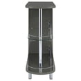 thumbnail image 3 of Adolfo Rectangular 2-tier Home Bar Table Grey High Gloss, 3 of 9