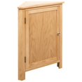 vidaXL Corner Cabinet Bathroom Corner Cabinet with Shelves Solid Wood ...