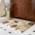 thumbnail image 2 of Chesapeake Pebbles Khaki Cotton Bath Rug Set, 21" x 34" + 24" x 40", Non-Slip (2 Count), 2 of 6