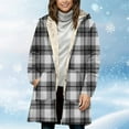 thumbnail image 4 of HOMBOM Womens Coats Parka Winter Outerwear Plus Size with Hood Soft Zip up Fleece Lined Jackets with Pockets for Ladies, 4 of 7
