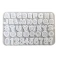 thumbnail image 1 of Cake Mold Food Grade DIY Baking Tools Button Letter Number Shape Chocolate Candy Silicone Mould Kitchen Supplies, 1 of 8