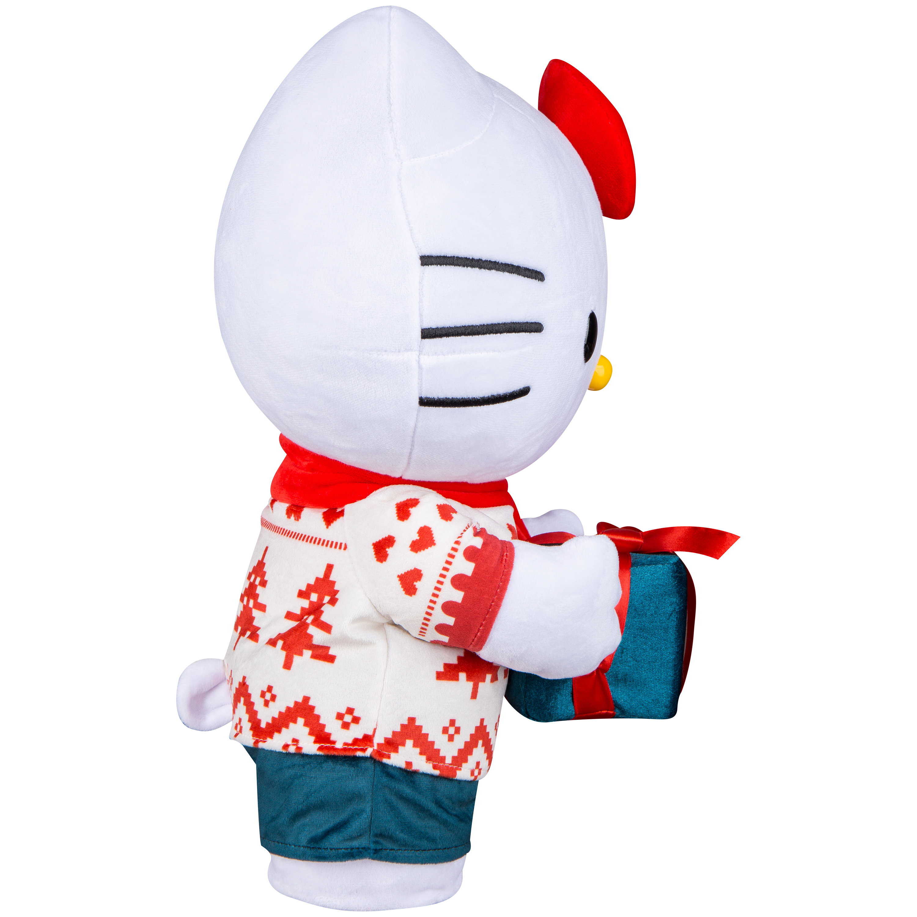 Christmas Holiday Greeter Hello Kitty Holding Present Sanrio 11.41 in x 11.02 in x 16.92 in 1.90 lb