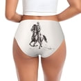 thumbnail image 3 of Womens Underwear Cowboy Ride A Horse Cuteness No Show Seamless Underwear for Women, Soft Stretch Women's Panties, Hipster Ladies Panties Bikini Underwear Briefs, 3 of 6