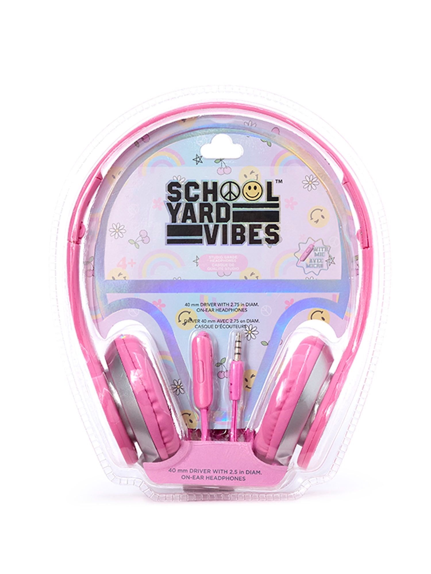 Schoolyard Vibes 17" 3 Piece Backpack Set with Headphones and Kids Lunch Box