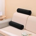 thumbnail image 4 of Coussin traversin en velours noir Hometrends, 4 of 4