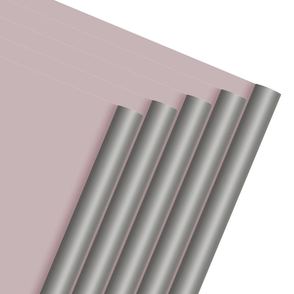 Uxcell 20 Sheets Flower Wrapping Paper, 21.5" x 21.5" Waterproof Floral Bouquet Wrapping Papers Florist Supplies for Wedding Party Gift Packaging DIY Crafts, Dark Gray/Dark Pink