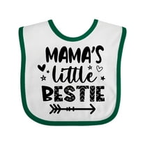 Inktastic Mama's Little Bestie with Arrow and Hearts Boys or Girls Baby Bib